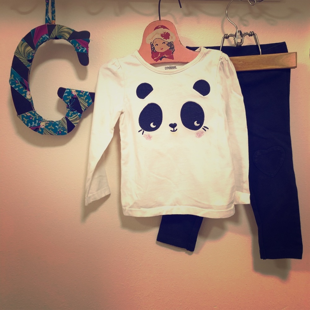 2T Gymboree Long Sleeved Panda Tee